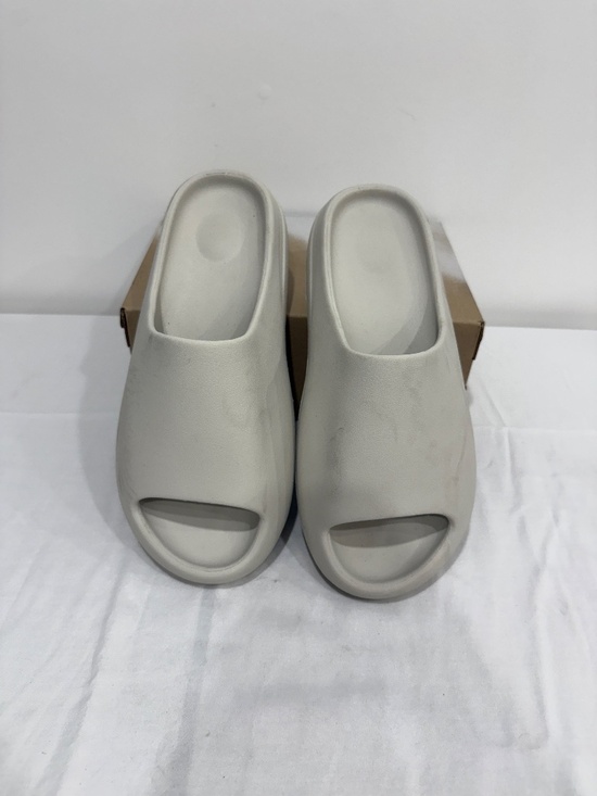 Used W/O Box! Men\'s Yeezy YS-01 Beige Cream Comfy Summer Sandal Slides Size 13 main image 5